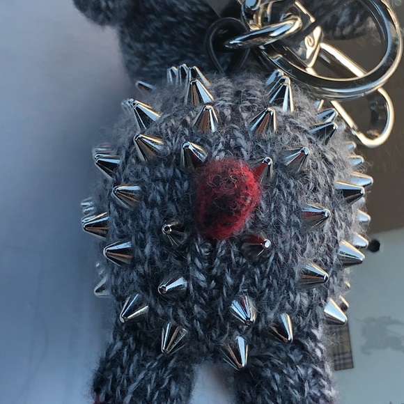 Burberry Wendy Studded Sheep Cashmere Keychain Bag - Picture 4 of 8